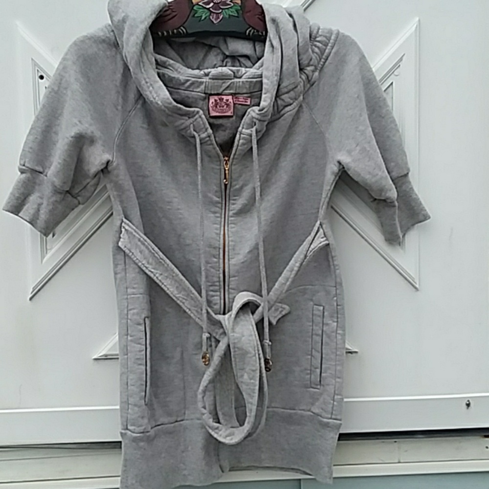 JUICY COUTURE GREY ZIP UP HOODIE